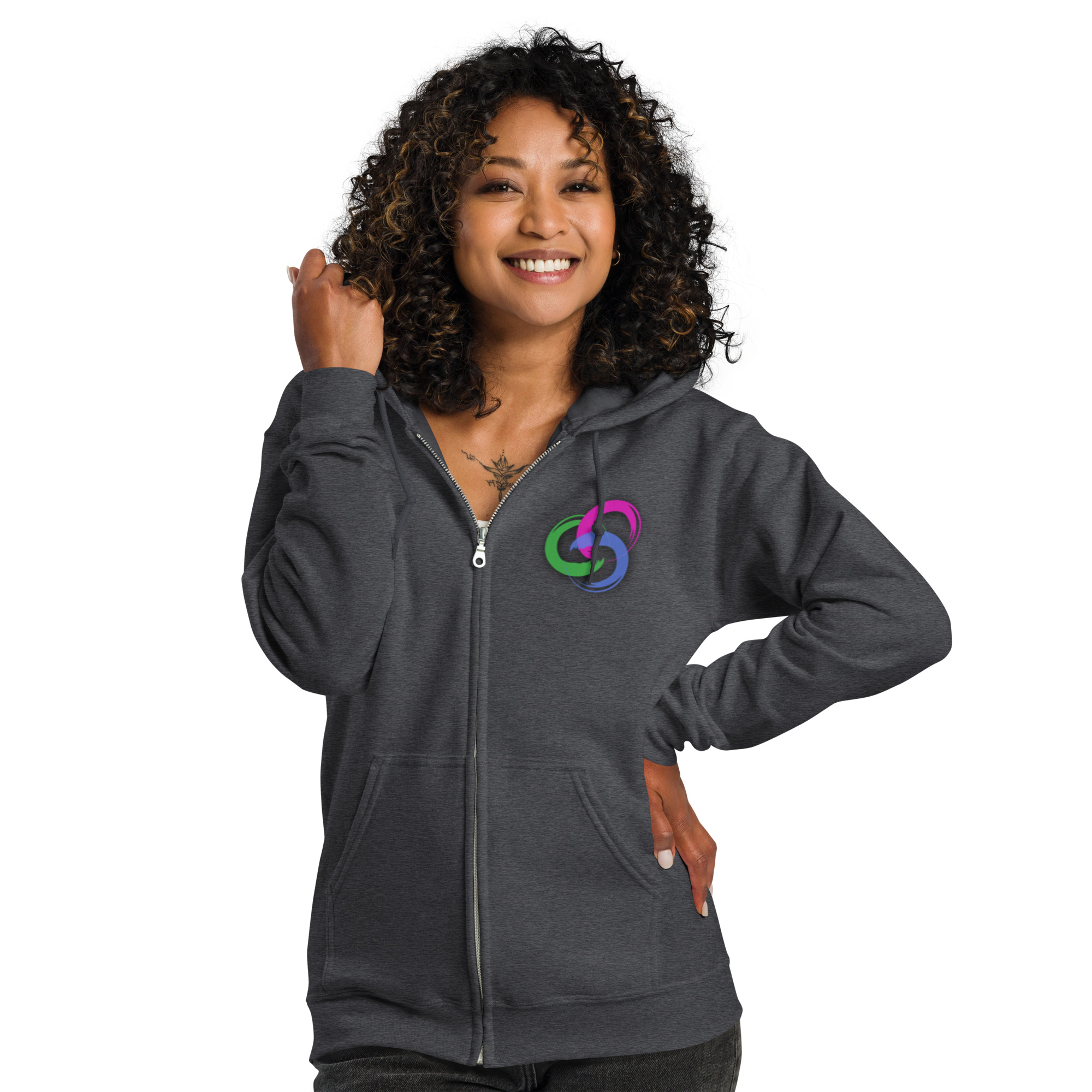 Unisex heavy blend zip hoodie - Image 11
